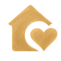 An illustrated home glowing warmly at the center of the HomeTeams circle